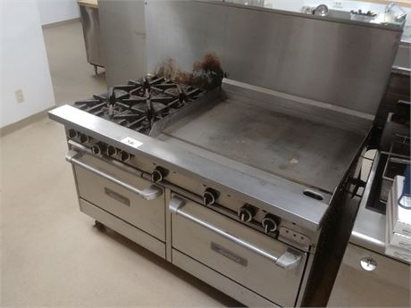 Prairie Auction Services - Lot 381 - Garland 4 Burner, 2 Door Stove ...